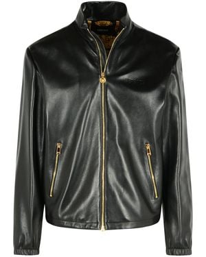 Versace Leather Jacket - Black
