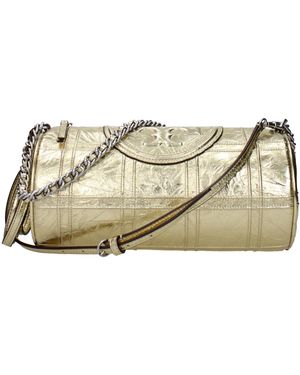 Tory Burch Leather Shoulder Bag - Natural