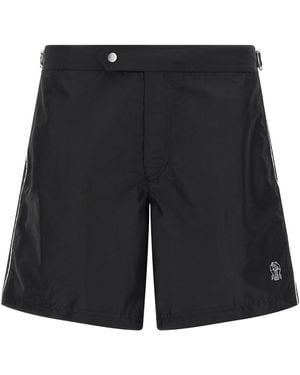 Brunello Cucinelli Logo Swimsuit - Black