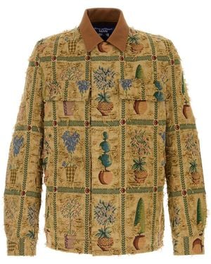 Junya Watanabe Embroidered Jacquard Jacket - Multicolour