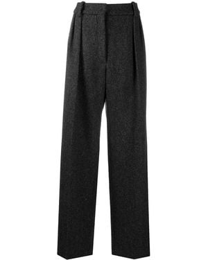 Valentino Tailored Herringbone Pants - Black