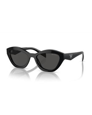 Prada Sunglasses Cat Eye Full Rim, Frame And Dark Lens Pra02S16K08Z - Black