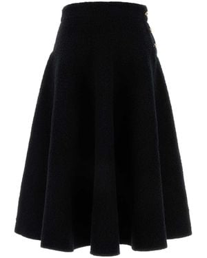 Bottega Veneta Stretch Cotton Blend Skirt - Black