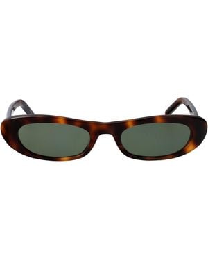 Saint Laurent Sunglasses Havana Acetate - Multicolor