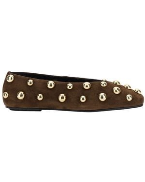 Jeffrey Campbell Ballerinas With Studded Details - Brown
