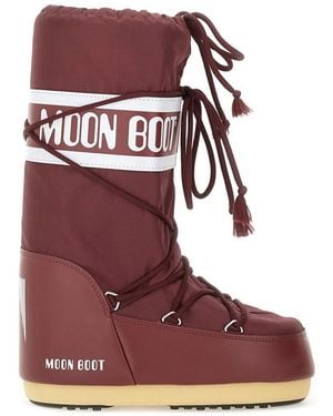 Moon Boot Icon Boots - Red