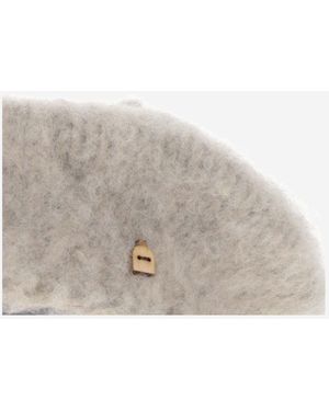 Myssy Wool Beret Hat - Gray