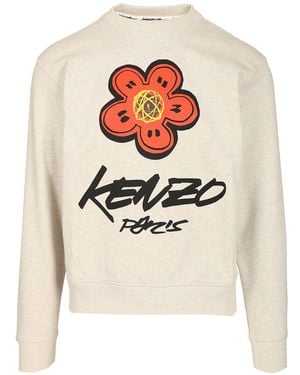 KENZO Sweatshirt Futura Print - White