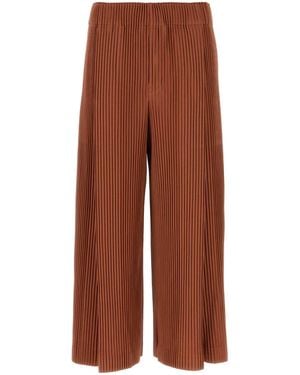 Homme Plissé Issey Miyake Pantalone - Brown