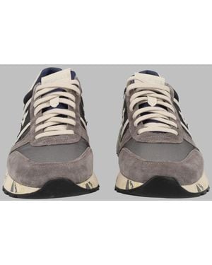 Premiata Lander Leather Trainers Trainer - Metallic
