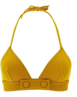 Eres Bord Bikini Top Polyamide Beachwear - Yellow