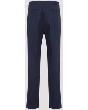 ZEGNA Oasi Linen Trousers - Blue