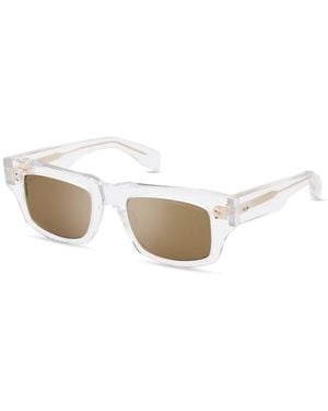 Dita Eyewear Futuristic Geometric Sunglasses - White