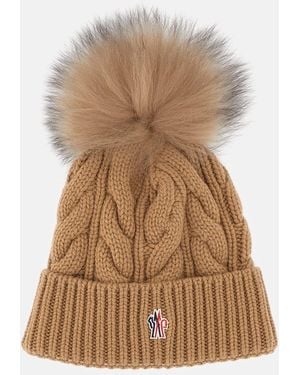 Moncler Wool Hat - Natural