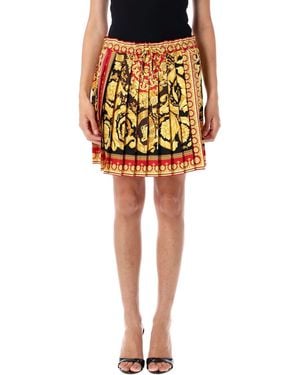 Versace Mini Skirt Parada Barocco - Yellow