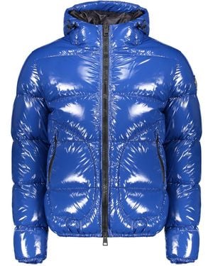 Herno Hooded Shiny Down Jacket - Blue