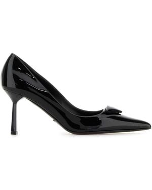 Prada Leather Court Shoes - Black