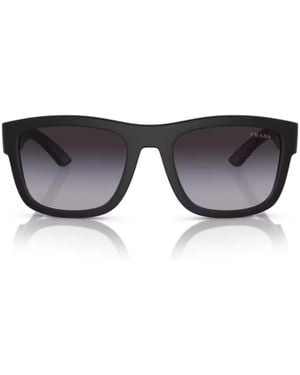 Prada Linea Rossa Ps 01Zs 1Bo09U Nero Opaco Sunglasses - Black