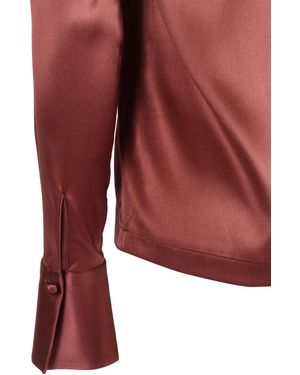 MAZZARELLI CAMICIE Silk Shirt Mod. Angie B Elastane - Red