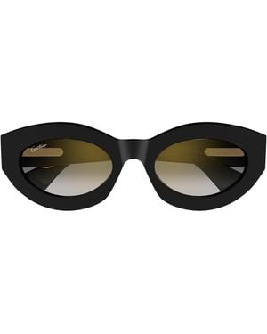 Cartier Cartier Ct0638S Panthère C De Cartier 001 Sunglasses - Brown