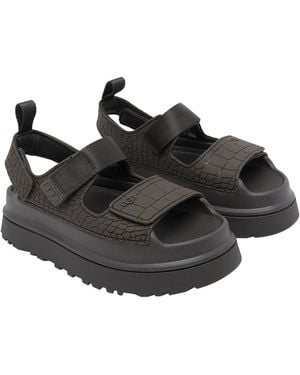 UGG Sandals Rubber/Rubber Sole - Black