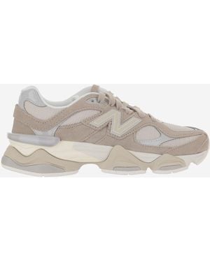 New Balance Trainers 9060 Suede Suede/Mesh Trainers - Grey
