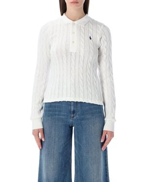 Polo Ralph Lauren Cable-Knit Cotton Sweater - Blue