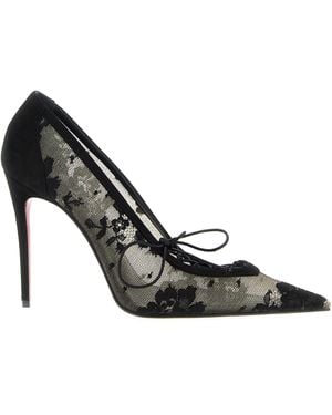 Christian Louboutin Km Lace Pumps - Black