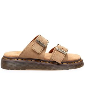 Dr. Martens Myles Sandals At Free People In Savannah Tan