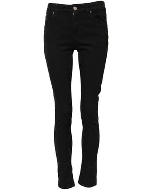 Dolce & Gabbana Cotton Skinny Mid Waist Denim Jeans Elastane Clothing - Black