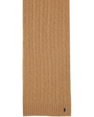 Polo Ralph Lauren Scarf Wool & Cashmere And - Natural