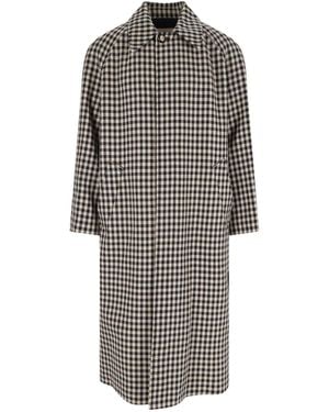 Valentino Single-Breasted Coat - Grey