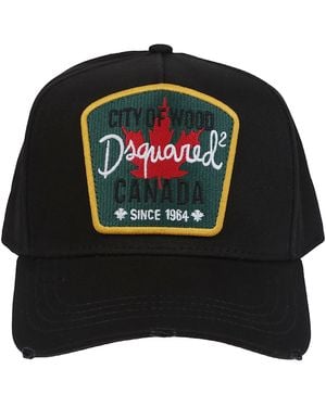 DSquared² Canadian Patch Baseball Cap - Black