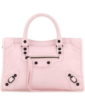 Balenciaga Light Leather Small Le City Handbag - Pink