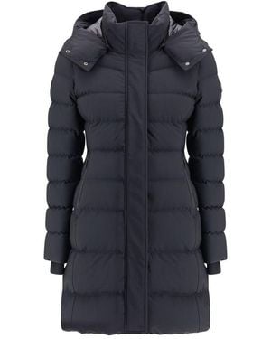 Moose Knuckles Midi Down Jacket Clothing - Blue