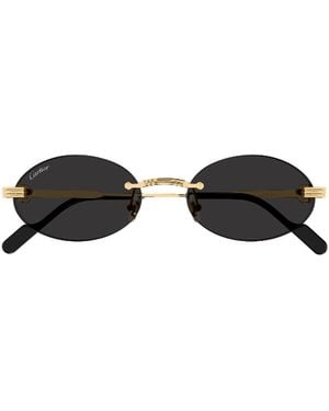 Cartier Ct0615S Linea Premiere De Metallo Sunglasses - Brown