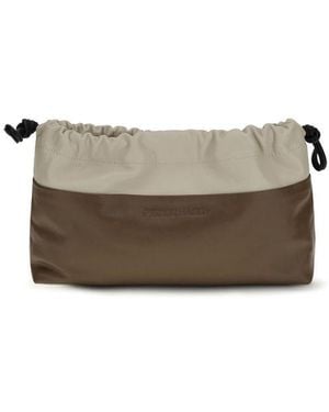 Pierre Hardy Calf Leather Bos Taurus Shoulder Bag - Gray