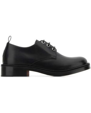 Alexander McQueen Leather Lace-Up Shoes - Black