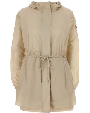 Moncler Sand Nylon Weteau Jacket - Natural