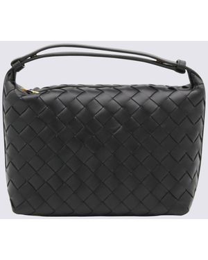 Bottega Veneta Leather Wallace Shoulder Bag - Black