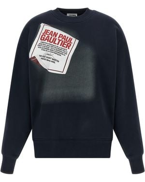 Jean Paul Gaultier The Gaultier Label Sweatshirt - Blue