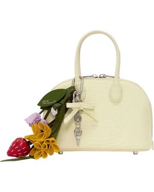 Self-Portrait Mini Shoulder Bag - Natural