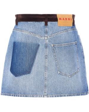 Marni Skirts Cotton - Blue