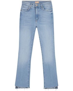 Mother The Inside Crop Stretch Cotton Jeans - Blue