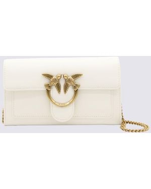 Pinko Leather Love Bag - White