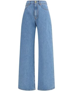 Blazé Milano Wide Leg Nariida Jeans Cotton - Blue