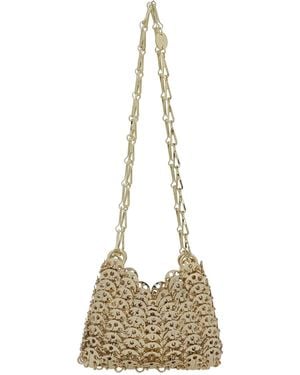 Rabanne Brass Shoulder Bag - Natural
