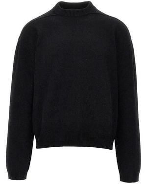 Rick Owens Pull Col Roulé Tommy Lupetto Noir Jumper - Black