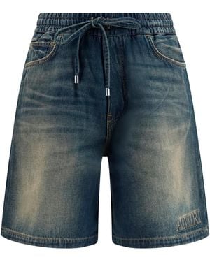 Amiri Shorts Drawstring Denim - Blue
