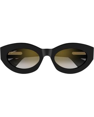 Cartier Ct0638S Panthère C De Sunglasses Acetato Riciclato - Brown